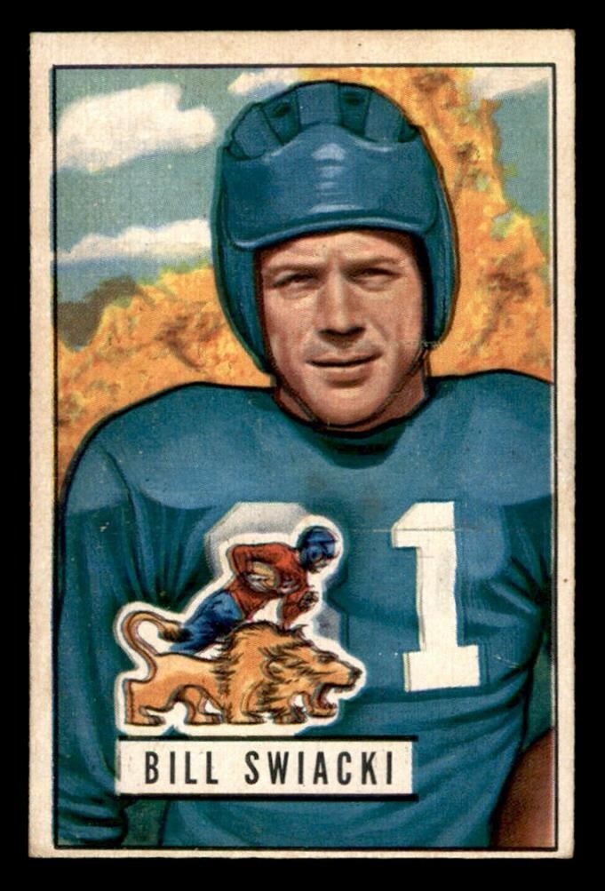 William Swiacki #132 Football Cards 1951 Bowman trading card — raw and PSA graded price guide