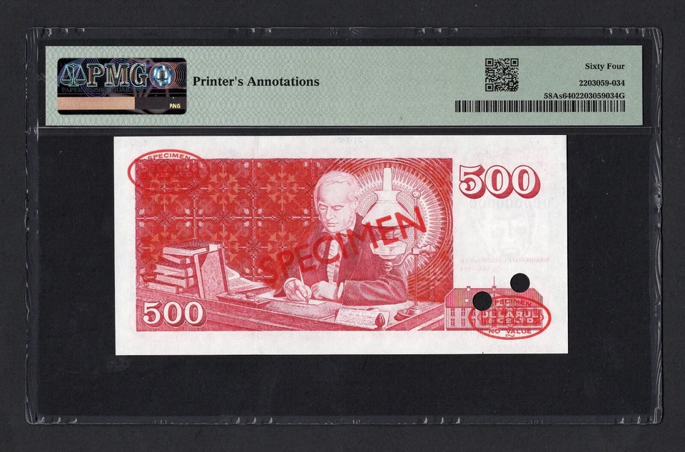 Iceland 500 Kronur 2001 P58As "Specimen N001" Uncirculated Grade 64 - Image 2 of 2