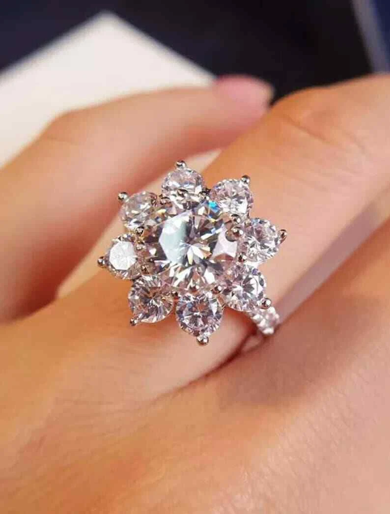Flower shape ring sale