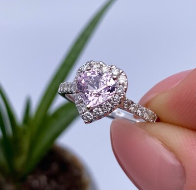 Spinel Whites Diamonds GFCO Natural Spinel And Diamonds, 14