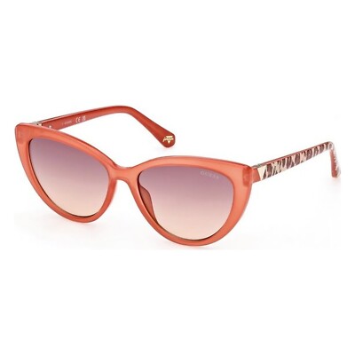GUESS Orange Cat Eye Sunglasses Guess Cat Eye Sunglasses Orange Matte Crystal Frame Brown  main image 4