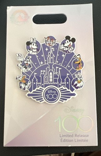 Spilla Disney 100 Anni Platino Celebrazione Topolino e Amici
