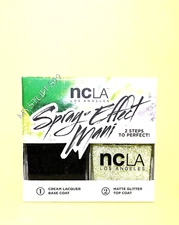 NCLA Nail Polish SPRAY-EFFECT MANI "NIGHT RIDER" DUO 2 x 0.5 fl oz NIB FREE SHIP