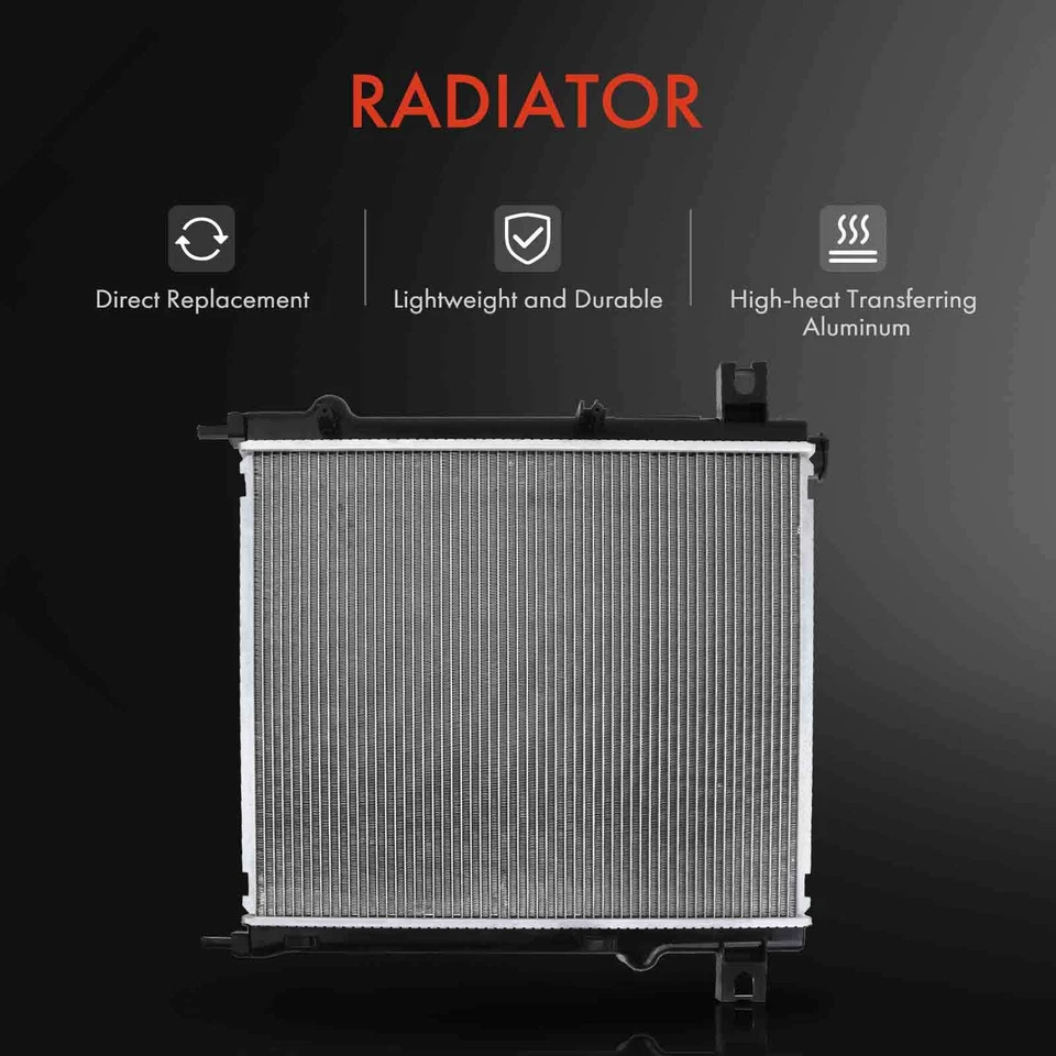 Radiador sin enfriador de aceite para Jeep Liberty 2008 2009 2010 2011 2012 2013 V6 3,7 L Foto 2 de 4