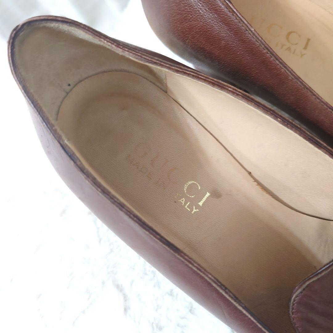 Gucci Horsebit Pumps Heels Brown Leather Size 36.5 US Abt6.5 Women thumbnail 22
