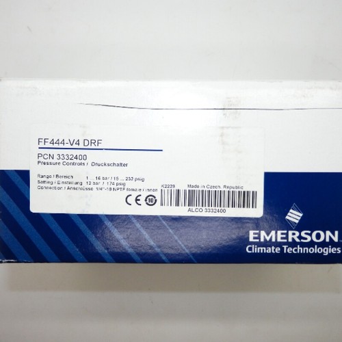 Emerson Industrial Pressure Control Switch FF444-V4-DRF