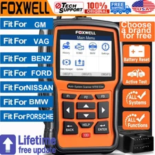 FOXWELL OBD2 Scanner All System Car ABS SRS SAS EPB Oil TPMS Reset Bidirectional