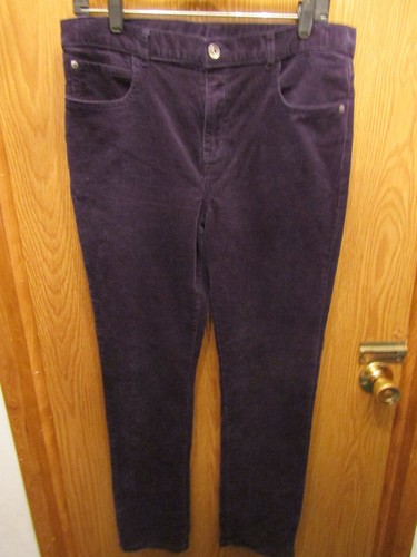 YOUTH GIRLS PLACE NAVY BLUE 2% SPANDEX CORDUROY PANTS SIZE16H INSEAM 29