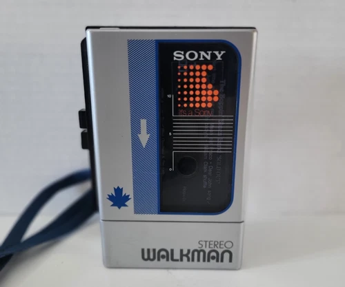 Vtg Sony Walkman Canada WM-8 Shoulder Strap Stranger Things USA Tariff Free Read