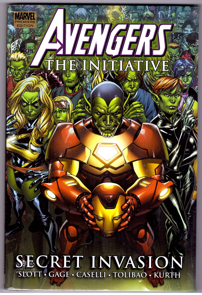 AVENGERS: SECRET INVASION THE INITIATIVE HC Comic book NM/MINT Disney +  series