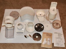 Vintage Sunbeam Oskar Food Processor - original parts and accessories