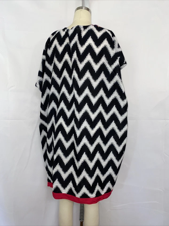 Traje de baño boho LA LEELA para mujer talla única cubre fluido geométrico retro mod años 60 Foto 3 de 4