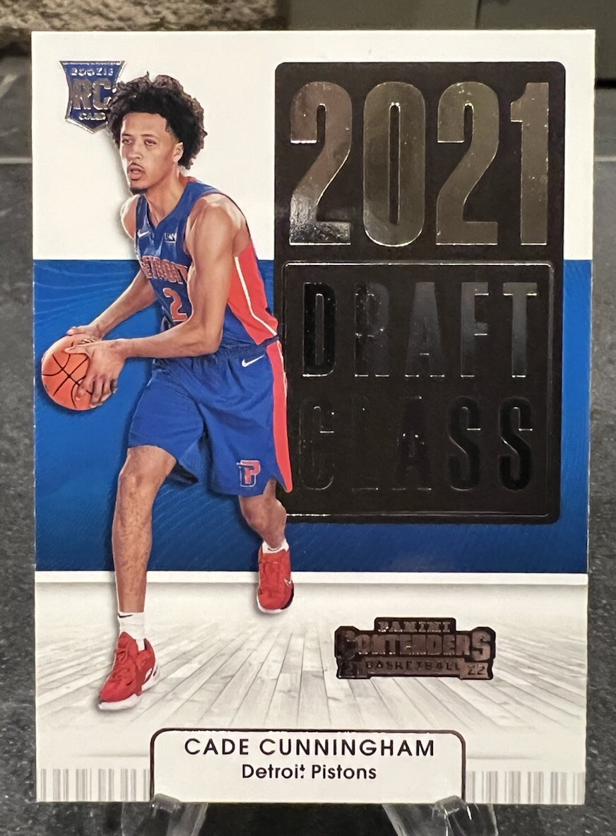 2021-22 Panini Contenders #1 Cade Cunningham 2021 Draft Class Pistons Rookie