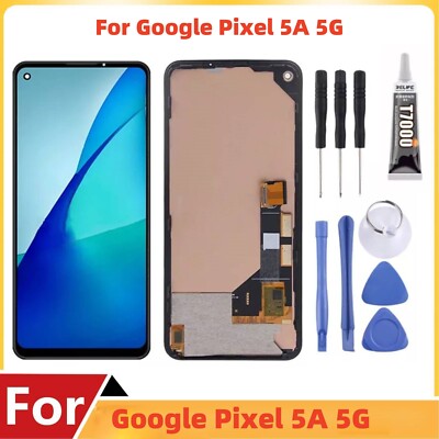 Ersatz für Google Pixel 5a 5G OLED Display LCD Touchscreen Digitizer + Rahmen