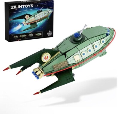 Future Ship Building Blocks Toys Planet Express Spaceship Block Set Compatibl...