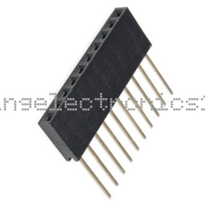 100PCS NEW 8 Pin 2.54 mm Stackable Long Legs Femal Header For Arduino Shield