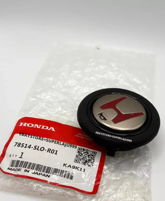 RED JDM Horn Button For Momo Steering Wheel For Honda | eBay