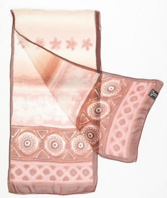 Foulard Valentino Authentique En Soie 100% – Motif Floral Multicolore – Occasion Bon état – Vintage