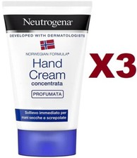 3PCS NEUTROGENA CONCENTRATED SCENTED HAND CREAM 50ML DRY AND CRACKED HANDS