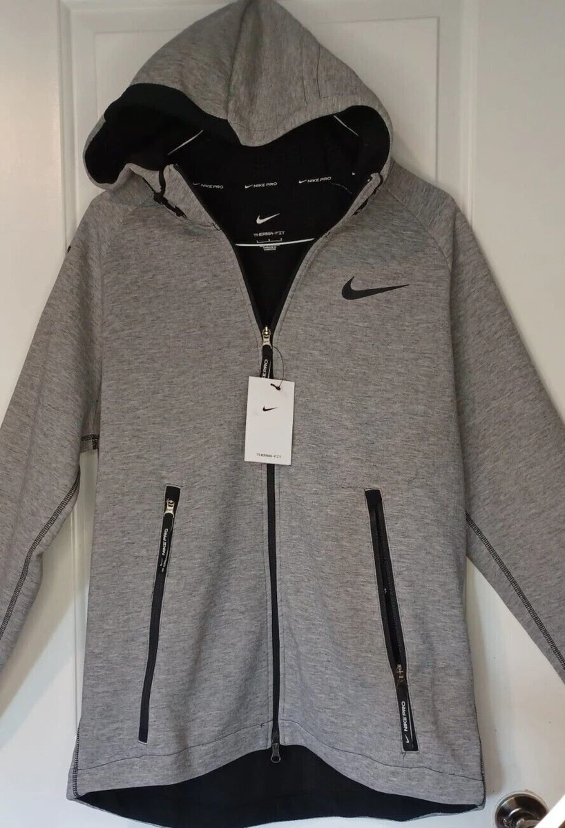 50% OFF the Nike Pro Therma Fit Fleece Jacket Iron Grey