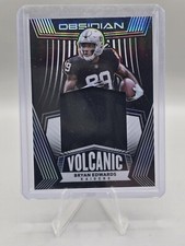 2020 Obsidian Volcanic Material Patch /100 BRYAN EDWARDS #VM30 Rookie RC RAIDERS