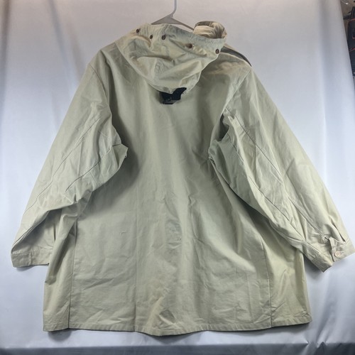 Cabelas Men's Light Beige 1/2 Zip Hooded Long Sleeve Canvas Pullover Size XL - Picture 12 of 21