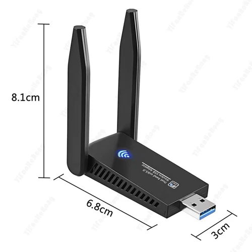 WIFI Adapter Dongle USB Wireless Duel Band 5Ghz 2.4Ghz 1300Mbps PC laptop card ✅