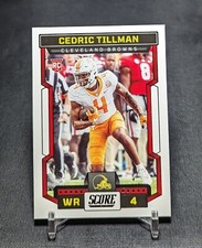 Cedric Tillman Rookie RC 2023 Panini Score Football Card #355 Cleveland Browns. rookie card picture