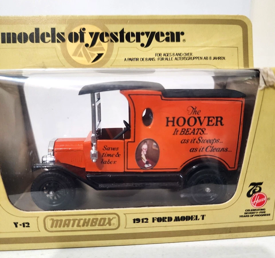 Matchbox Models of Yesteryear 1:35 Scale Y-12 1912 Ford Model T Hoover - Image 2 of 3