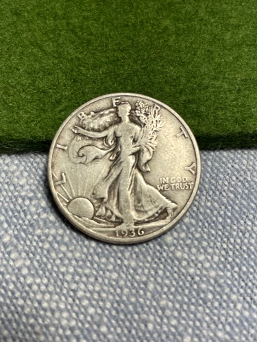 (#100149) Walking Liberty Half Dollar: 1936 D   VG/fine