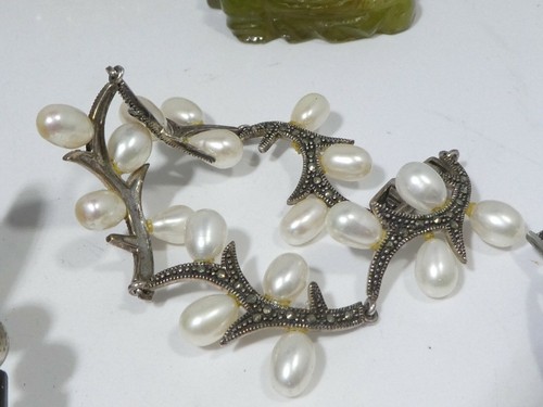 STERLING SILVER JEWELRY LOT AND OTHER ODDITIES - Picture 6 of 12