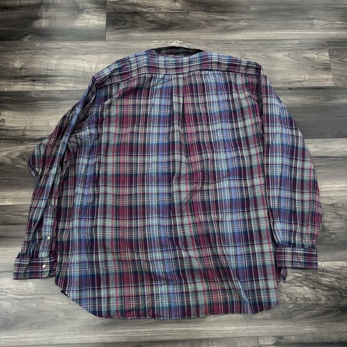Polo Ralph Lauren Shirt Men's Size 4XB Plaid Long Sleeve Button Down Multi Color - Imagen 3 de 5