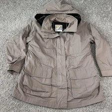 London Towne Men's Vintage Khaki Zip Front Removable Lining Utility Jacket M Reg