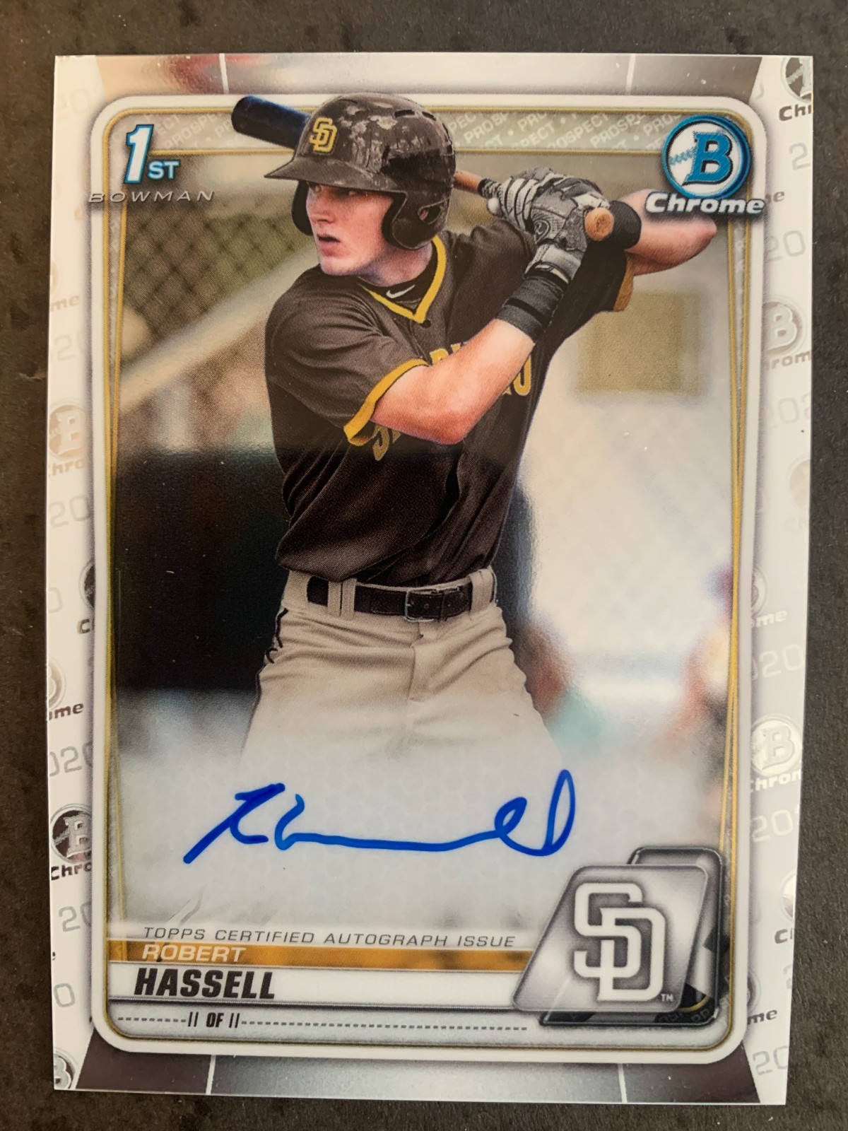 2020 Bowman Chrome ROBERT HASSELL Auto Rookie Autograph #CDA-RHA