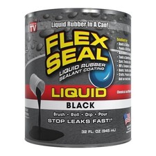 Liquid Rubber Sealant Coating Waterproof Weatherproof Large Surface 32 Oz Black