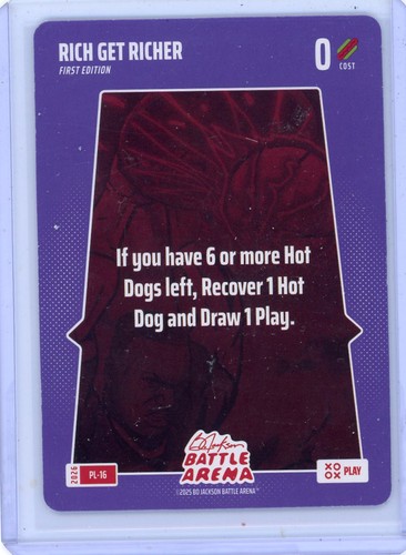 2026 Bo Jackson Battle Arena Rich Get Richer SSP Play Card PL-16 Griffey The Kid