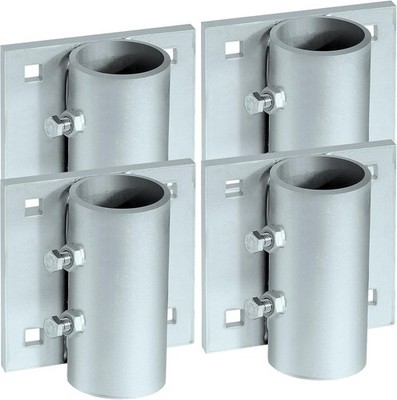 Stationary Dock Side Leg Pipe Holder, Heavy Duty Bracket with 7/16'' Hole