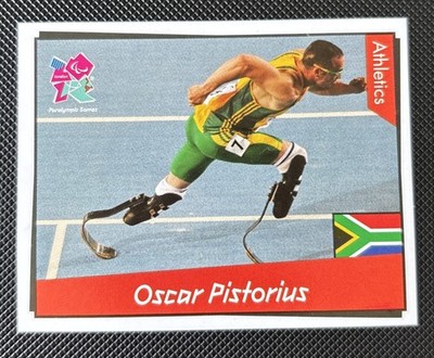 Panini London 2012 Olympics Sticker Collection Oscar Pistorius #471 - Pack Fresh