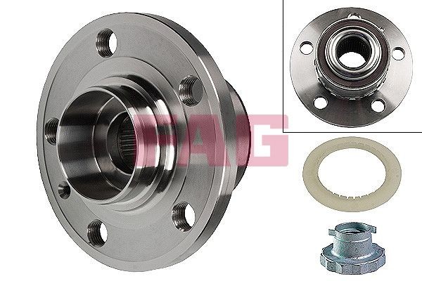 NEU - Schaeffler FAG 713610470 Radlagersatz FüR Audi Seat Skoda VW-image