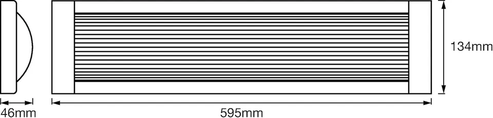 OSRAM LED Büro-Lichtleiste, Klick-Dim über Wandschalter, Länge: 60 cm, Kaltweiß - Bild 4 von 4