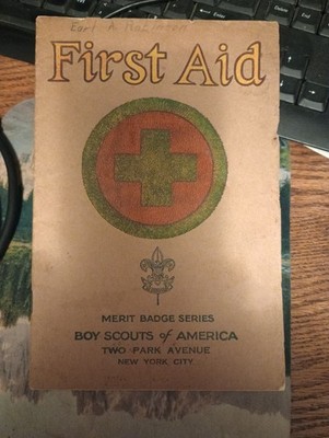 First Aid 1929 Boy Scout of America Book First Aid Handbook Vintage