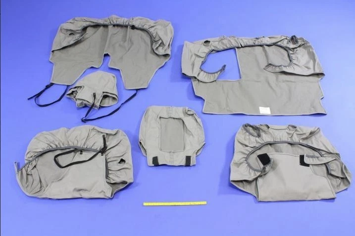 Nuevo kit de cubierta de asiento trasero original Mopar 2006-2009 Ram Mega Cab gris 82209804AB Foto 4 de 4