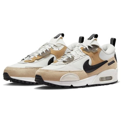 Nike Air Max 90 Futura Women's Shoes Tan Black Sand White Multi-Sz DM9922 002