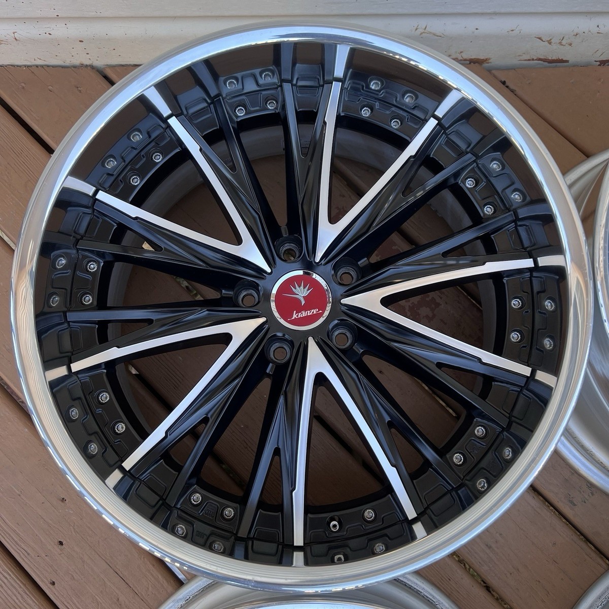 19” Weds Kranze Elaborar 5x114.3 Jdm 3 piece wheels Staggered Set