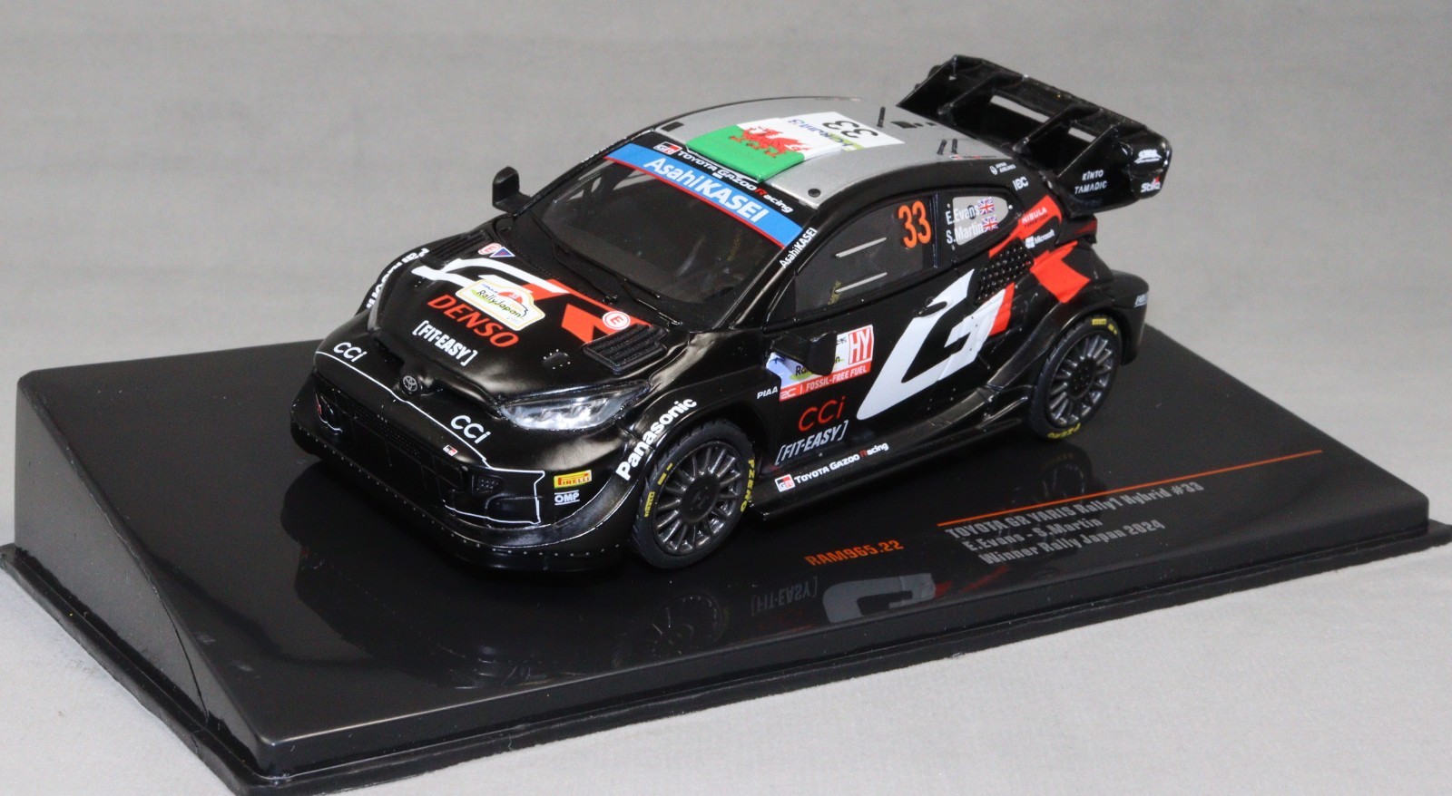 IXO Toyota GR Yaris Rally 1 Rally Japan Winner 2024 Elfyn & Scott Martin RAM965
