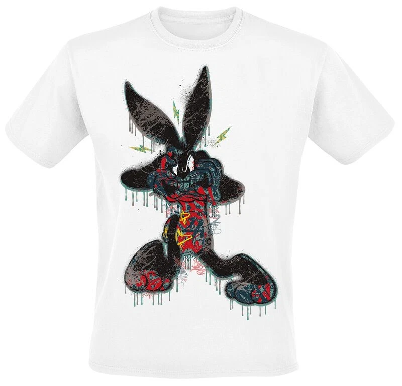 Looney Tunes T-Shirt Herren Bugs Bunny - Dripping Paint weiß - Bild 1 von 1