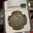 1892 $1 Morgan Dollar NGC PF 45 CAC Wow Historical Treasure! Proof!