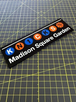 3D Printed NYC Transit Style Knicks Inspired Madison Square Garden Magnet