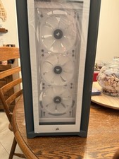 Corsair iCUE 5000X White ATX Mid Tower Case Tempered Glass, USB/Audio