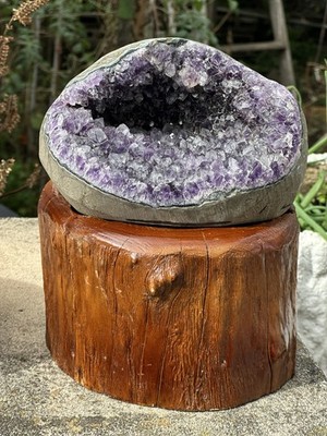 4.8lb  Natural amethyst rough stone amethyst cluster block Amethyst hole